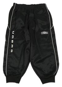 Černé crop sportovní tepláky Umbro