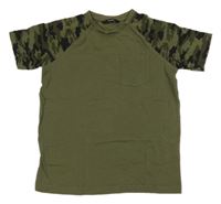 Khaki tričko s army rukávy George