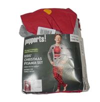 Nové - šedo-červené vánoční pyžamo Pepperts