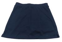 Tmavomodrá tenisová sukně s všitými kraťasy