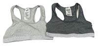 2set - 2x Šedá sportovní lambáda Pocopiano