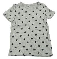 Šedé tričko s hvězdami H&M