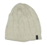 Bílá pletená čepice 