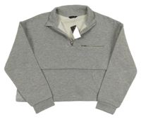 Nové - Šedá crop mikina M&Co.