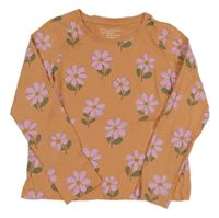 Oranžové květované triko Primark