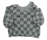 Šedá kostkovaná mikina Primark