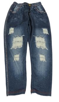 Tmavomodré legíny riflového vzhedu Shein