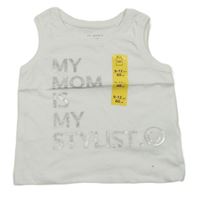 Nové - Bílé tílko s nápisem Primark