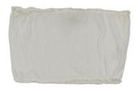 Bílý žebrovaný bandeau top New Look