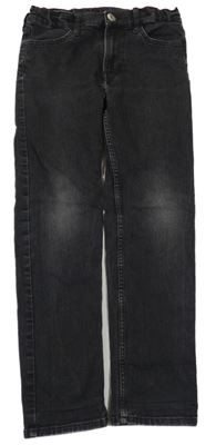 Tmavošedé slim fit rifle H&M