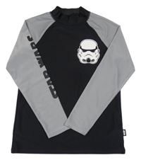 Černo-šedé UV triko - Star Wars 