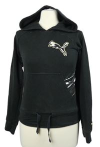 Dámská černá mikina s logem a kapucí Puma 