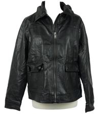 Dámská černá koženková bunda Next 