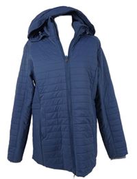 Dámská tmavomodrá šusťáková zateplená bunda s kapucí Zero Restriction 