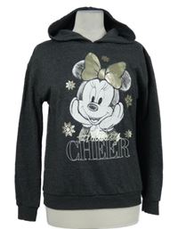 Dámská tmavošedá mikina s Minnie a kapucí Disney 