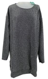 Nové - Dámské stříbrné třpytivé šaty Aftershock 