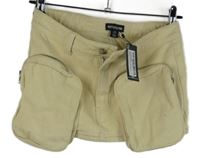 Nové - Dámská žlutá riflová minisukně s kapsami PrettyLittle Thing