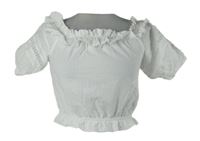 Dámská bílá crop halenka H&M