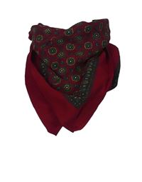 Dámský červený vzorovaný šátek 