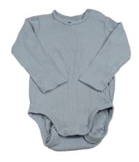 Světlemodré žebrované body H&M