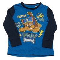 Modro-tmavomodré triko s PAW PATROL nickelodeon