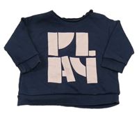 Tmavomodrá mikina s nápisem F&F