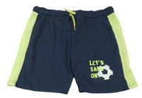 Tmavomodro-zelené sportovní kraťasy