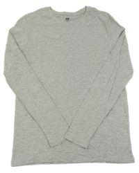 Světlešedé melírované triko H&M