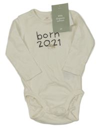 Nové - smetanové body s nápisy H&M