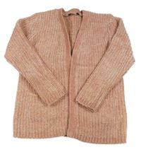 Růžový třpytivý žinylkový cardigan George