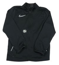 Černá sportovní propínací mikina s míčem Nike