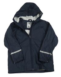 Tmavomodrá nepromokavá bunda s kapucí Lupilu