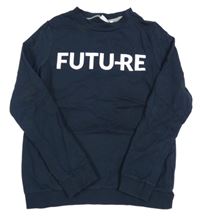 Tmavomodrá mikina s nápisem Name it