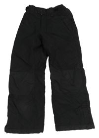 Černé šusťákové funkční oteplovačky H&M