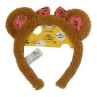 Nové - Hnědá chlupatá čelenka - Blush George