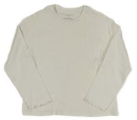 Bílé žebrované triko M&S