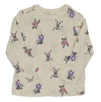 Nové - Smetanové triko s vílami Old Navy