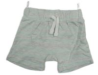 Šedo-mentolové teplákové kraťas C&A