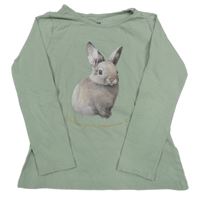 Khaki triko se zajícem H&M