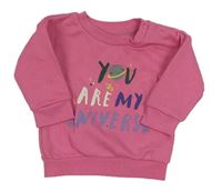 Růžová mikina s nápisem Primark