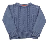 Modrý vzorovaný svetr F&F