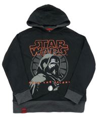 Černo-šedá mikina se Star Wars a kapucí C&A
