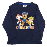 Tmavomodré triko s Paw Patrol Nickelodeon
