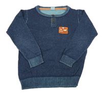 Tmavomodrý svetr s dýněmi Kiki&Koko