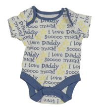 Bílo-modré body s nápisy Miniclub