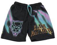 Černo-barevné plážové kraťasy s Černým Panterem Primark