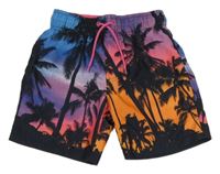 Barevné plážové kraťasy s palmami Primark