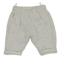 Šedo-bílé melírované tepláky C&A