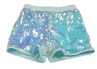 Světlemodré flitrové kraťasy Kiki&Koko