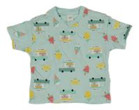 Světlemodré tričko se zmrzlinou H&M